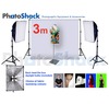 Complete Cool Light Package with Softbox Set + 3m backdrop